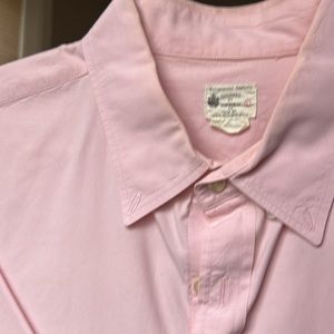 JCREW MENS SUNWASHED OXFORD. large, pink.